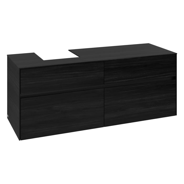 Villeroy & Boch Collaro Waschtischunterschrank 140 x 54,8 cm , mit LED-Beleuchtung, mit 4 Auszügen