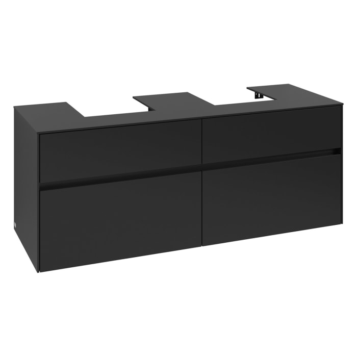 Villeroy & Boch Collaro Waschtischunterschrank 140 x 54,8 cm , mit LED-Beleuchtung, mit 4 Auszügen