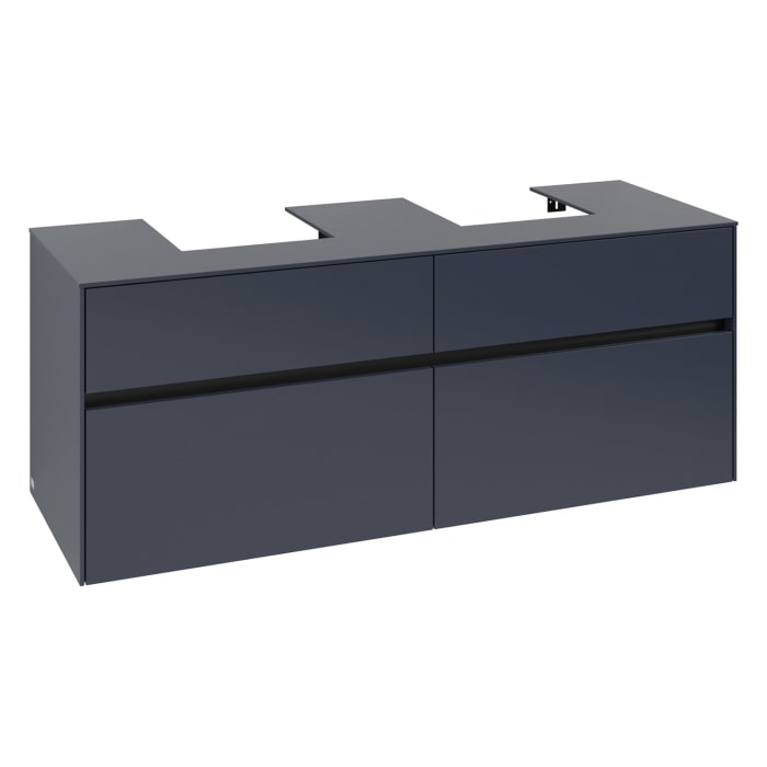 Villeroy & Boch Collaro Waschtischunterschrank 140 x 54,8 cm , mit LED-Beleuchtung, mit 4 Auszügen