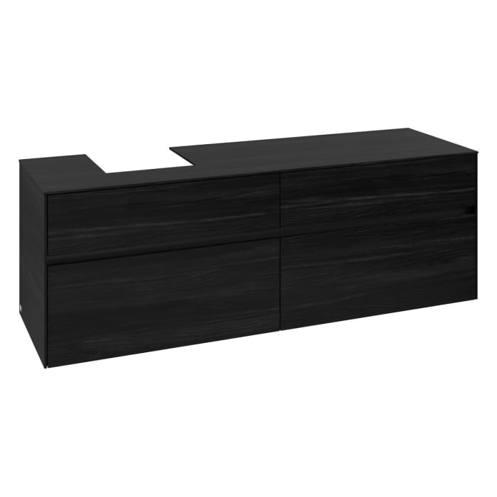 Villeroy & Boch Collaro Waschtischunterschrank 160 x 54,8 cm , mit LED-Beleuchtung, mit 4 Auszügen