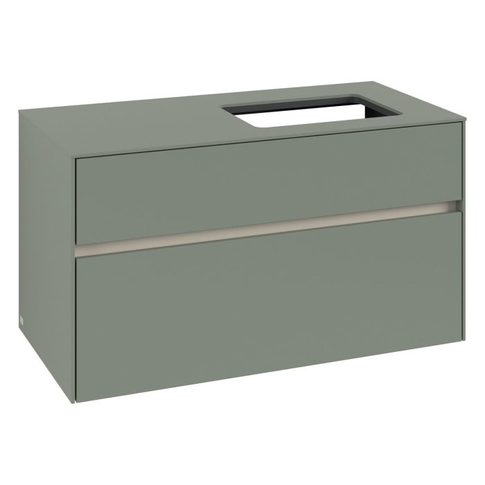 Villeroy & Boch Collaro Waschtischunterschrank 100 x 54,8 cm , mit LED-Beleuchtung, mit 2 Auszügen