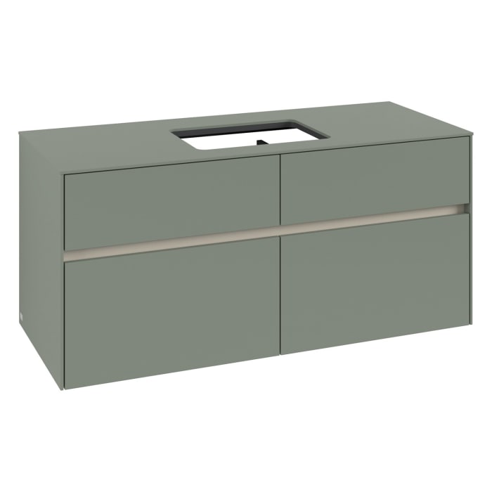 Villeroy & Boch Collaro Waschtischunterschrank 120 x 54,8 cm , mit LED-Beleuchtung, mit 4 Auszügen