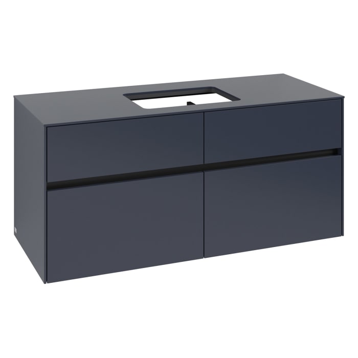 Villeroy & Boch Collaro Waschtischunterschrank 120 x 54,8 cm , mit LED-Beleuchtung, mit 4 Auszügen