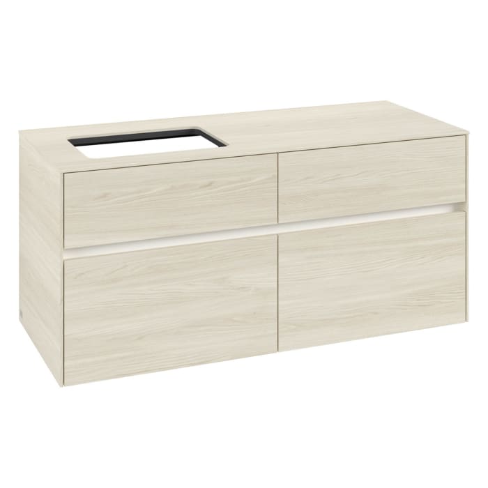 Villeroy & Boch Collaro Waschtischunterschrank 120 x 54,8 cm , mit LED-Beleuchtung, mit 4 Auszügen
