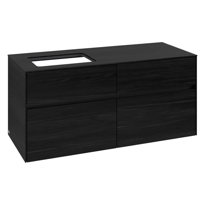 Villeroy & Boch Collaro Waschtischunterschrank 120 x 54,8 cm , mit LED-Beleuchtung, mit 4 Auszügen