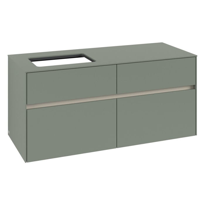 Villeroy & Boch Collaro Waschtischunterschrank 120 x 54,8 cm , mit LED-Beleuchtung, mit 4 Auszügen