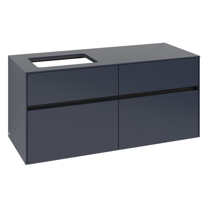 Villeroy & Boch Collaro Waschtischunterschrank 120 x 54,8 cm , mit LED-Beleuchtung, mit 4 Auszügen