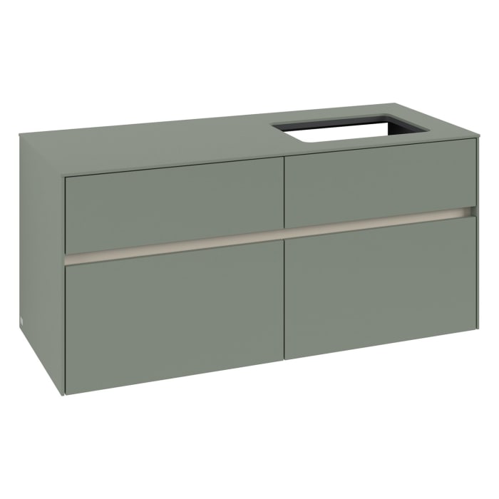 Villeroy & Boch Collaro Waschtischunterschrank 120 x 54,8 cm , mit LED-Beleuchtung, mit 4 Auszügen