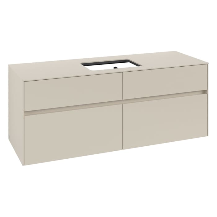 Villeroy & Boch Collaro Waschtischunterschrank 140 x 54,8 cm , mit 4 Auszügen