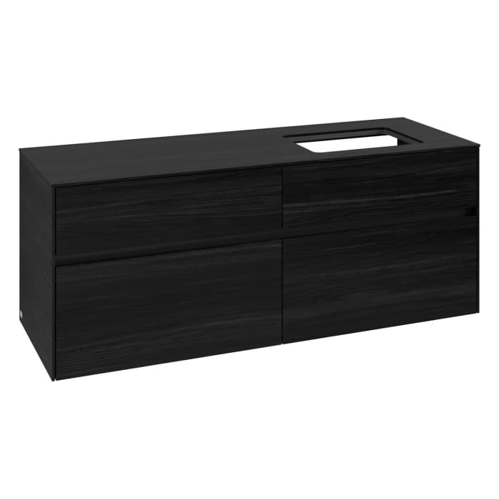Villeroy & Boch Collaro Waschtischunterschrank 140 x 54,8 cm , mit LED-Beleuchtung, mit 4 Auszügen
