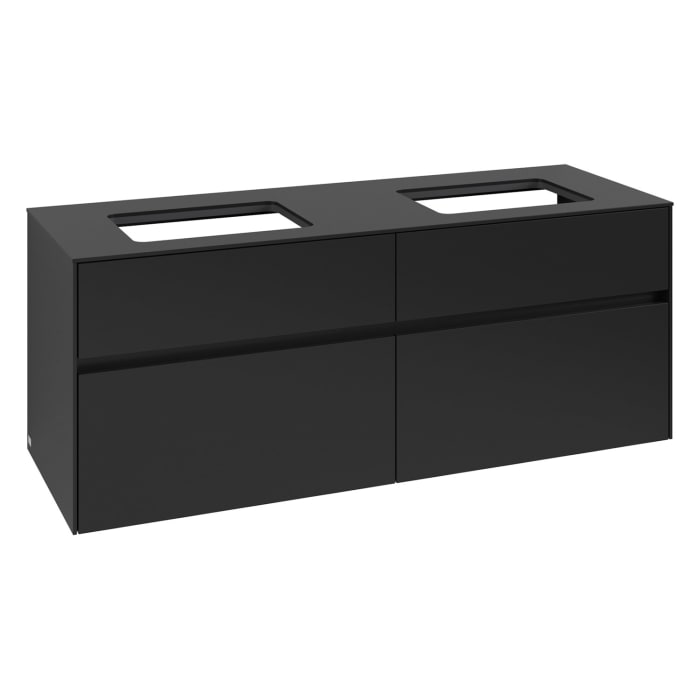 Villeroy & Boch Collaro Waschtischunterschrank 140 x 54,8 cm , mit LED-Beleuchtung, mit 4 Auszügen
