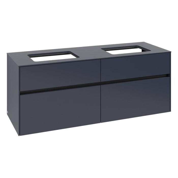 Villeroy & Boch Collaro Waschtischunterschrank 140 x 54,8 cm , mit LED-Beleuchtung, mit 4 Auszügen