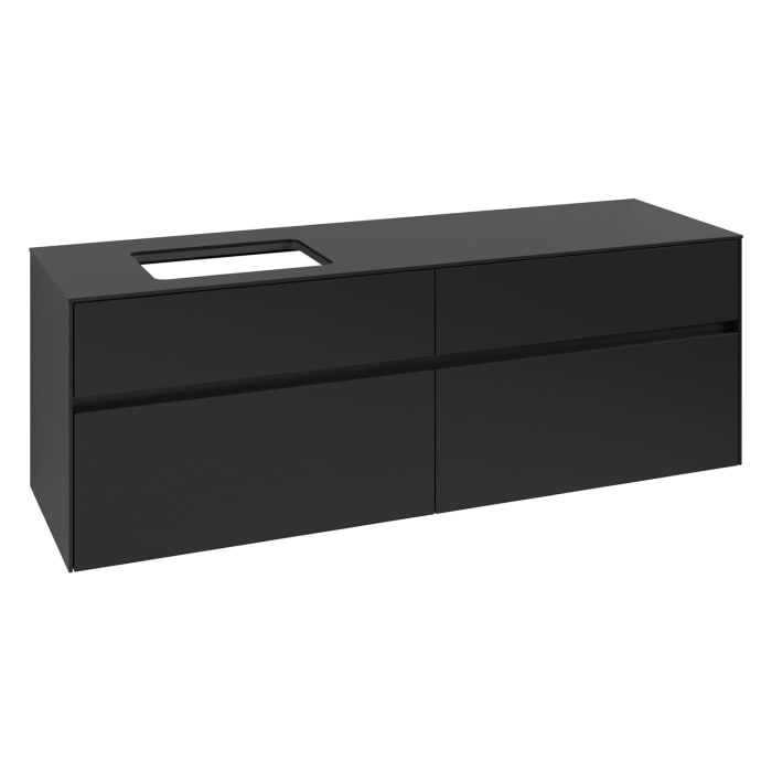 Villeroy & Boch Collaro Waschtischunterschrank 160 x 54,8 cm , mit LED-Beleuchtung, mit 4 Auszügen