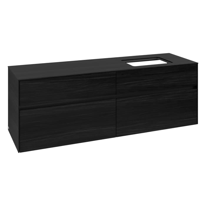 Villeroy & Boch Collaro Waschtischunterschrank 160 x 54,8 cm , mit LED-Beleuchtung, mit 4 Auszügen