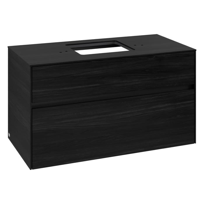 Villeroy & Boch Collaro Waschtischunterschrank 100 x 54,8 cm , mit LED-Beleuchtung, mit 2 Auszügen