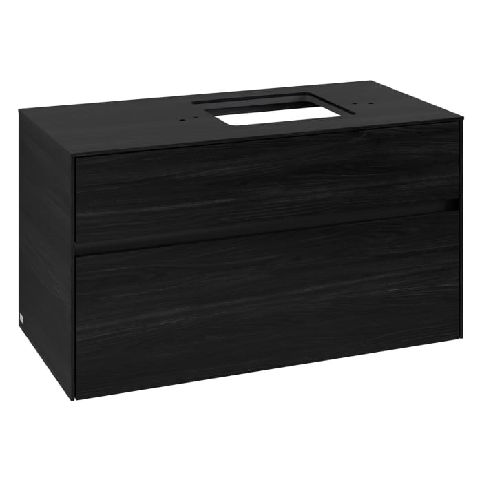 Villeroy & Boch Collaro Waschtischunterschrank 100 x 54,8 cm , mit LED-Beleuchtung, mit 2 Auszügen