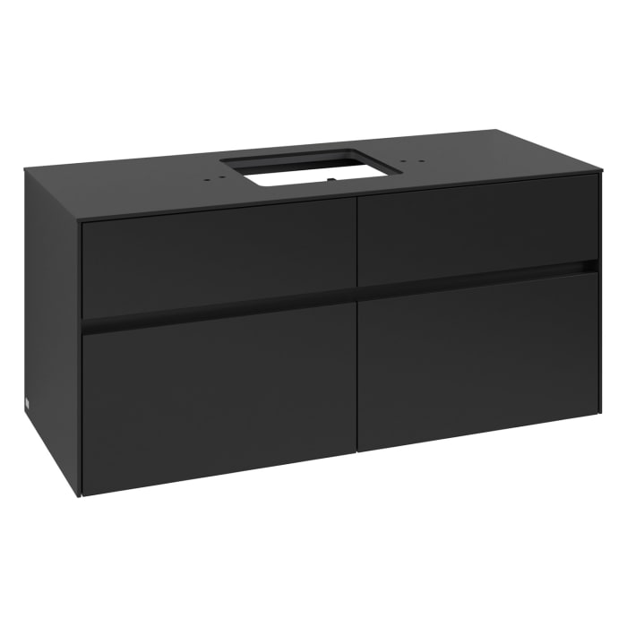 Villeroy & Boch Collaro Waschtischunterschrank 120 x 54,8 cm , mit LED-Beleuchtung, mit 4 Auszügen