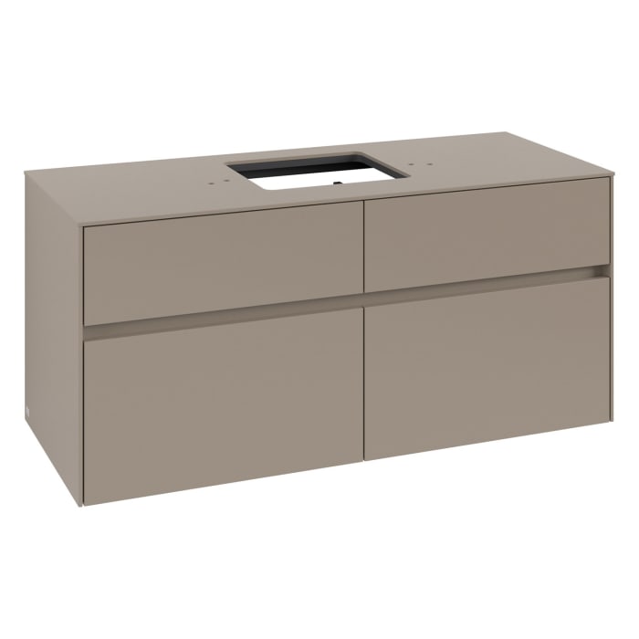 Villeroy & Boch Collaro Waschtischunterschrank 120 x 54,8 cm , mit LED-Beleuchtung, mit 4 Auszügen