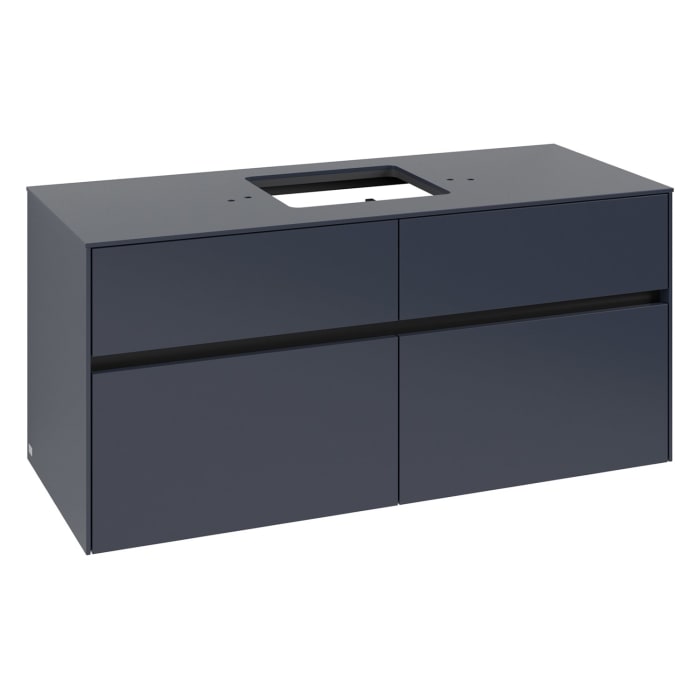 Villeroy & Boch Collaro Waschtischunterschrank 120 x 54,8 cm , mit LED-Beleuchtung, mit 4 Auszügen