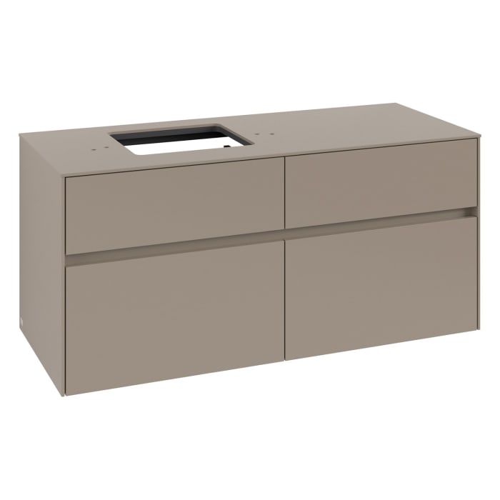 Villeroy & Boch Collaro Waschtischunterschrank 120 x 54,8 cm , mit LED-Beleuchtung, mit 4 Auszügen