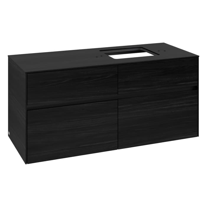 Villeroy & Boch Collaro Waschtischunterschrank 120 x 54,8 cm , mit LED-Beleuchtung, mit 4 Auszügen