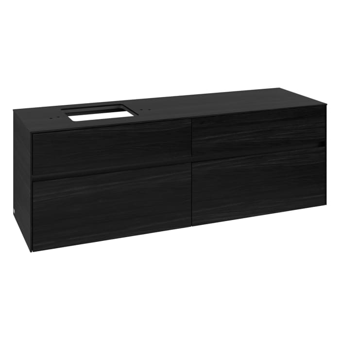 Villeroy & Boch Collaro Waschtischunterschrank 160 x 54,8 cm , mit LED-Beleuchtung, mit 4 Auszügen