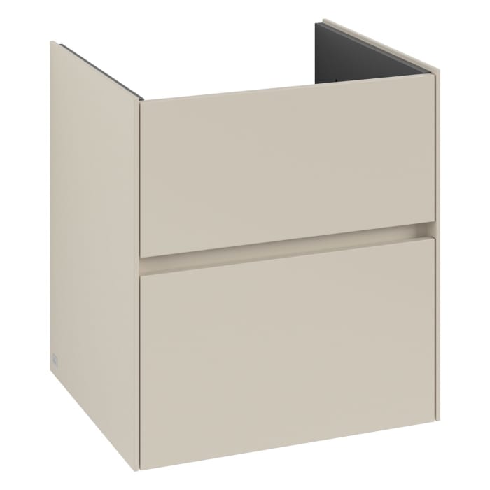 Villeroy & Boch Collaro Waschtischunterschrank 56,1 x 61 cm , mit LED-Beleuchtung, mit 2 Auszügen