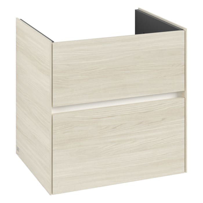 Villeroy & Boch Collaro Waschtischunterschrank 61,1 x 61 cm , mit LED-Beleuchtung, mit 2 Auszügen