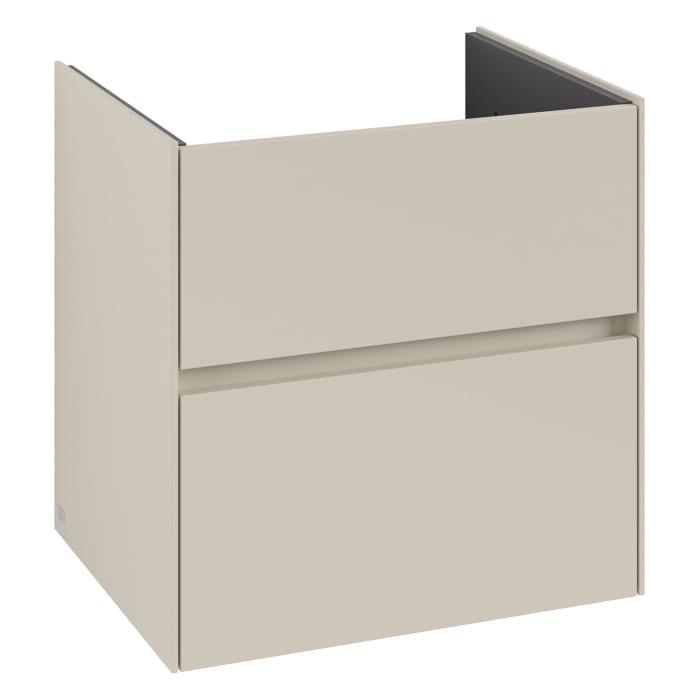 Villeroy & Boch Collaro Waschtischunterschrank 61,1 x 61 cm , mit LED-Beleuchtung, mit 2 Auszügen