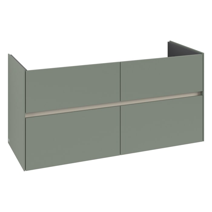 Villeroy & Boch Collaro Waschtischunterschrank 126,1 x 61 cm , mit LED-Beleuchtung, mit 4 Auszügen