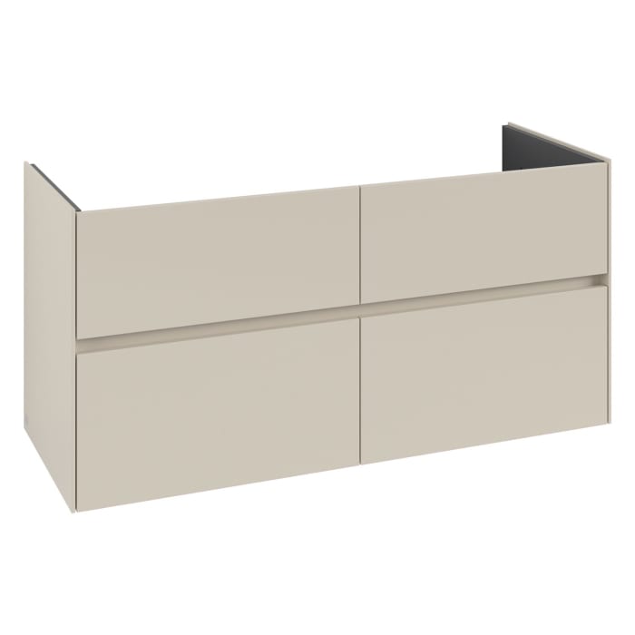 Villeroy & Boch Collaro Waschtischunterschrank 126,1 x 61 cm , mit LED-Beleuchtung, mit 4 Auszügen