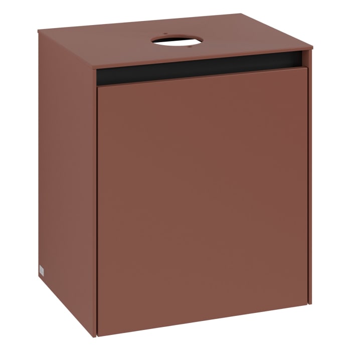 Villeroy & Boch Collaro Waschtischunterschrank 50 x 54,8 cm , mit LED-Beleuchtung, mit 1 Tür, Anschlag rechts