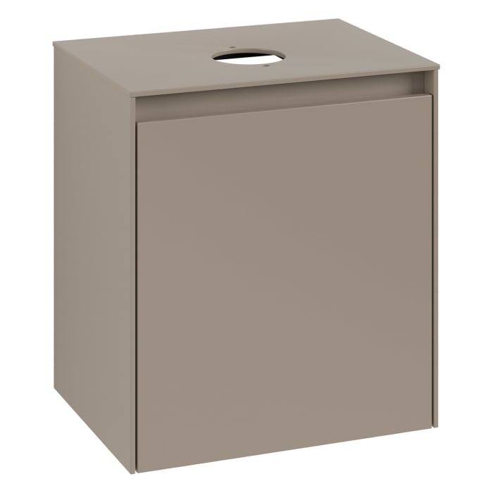 Villeroy & Boch Collaro Waschtischunterschrank 50 x 54,8 cm , mit LED-Beleuchtung, mit 1 Tür, Anschlag rechts