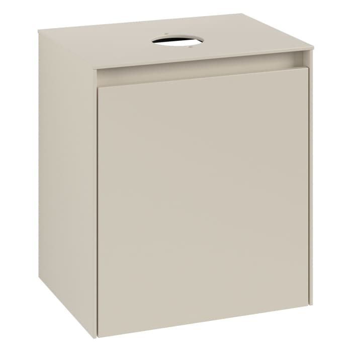Villeroy & Boch Collaro Waschtischunterschrank 50 x 54,8 cm , mit LED-Beleuchtung, mit 1 Tür, Anschlag rechts