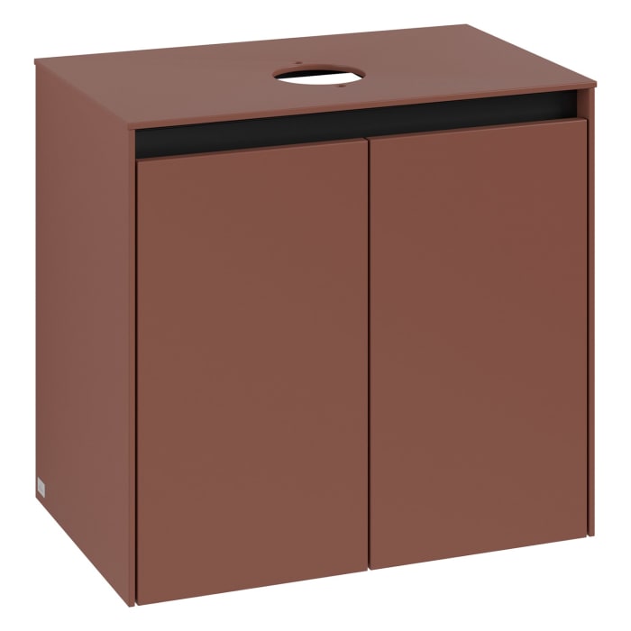 Villeroy & Boch Collaro Waschtischunterschrank 60 x 54,8 cm , mit LED-Beleuchtung, mit 2 Türen
