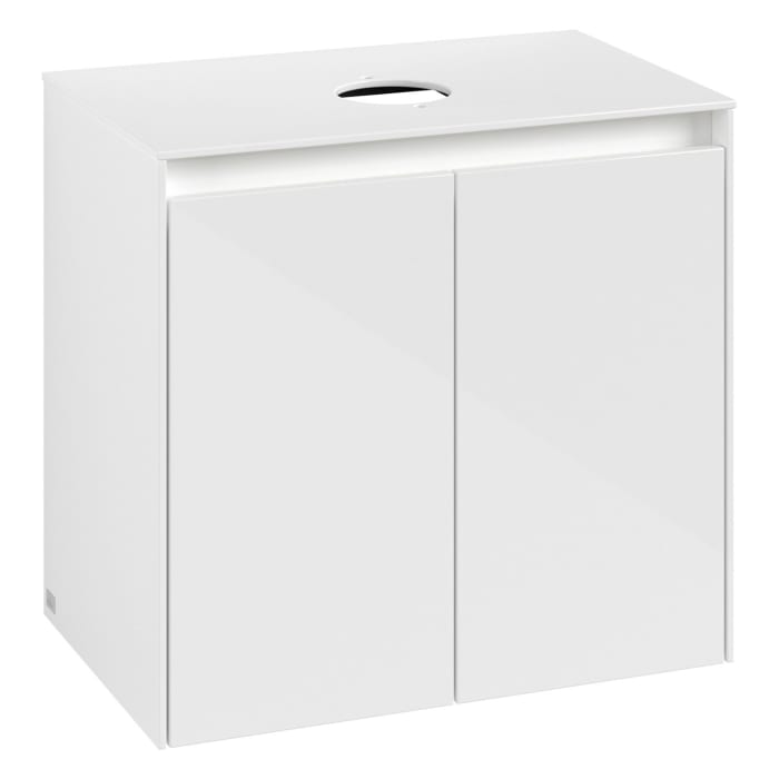 Villeroy & Boch Collaro Waschtischunterschrank 60 x 54,8 cm , mit LED-Beleuchtung, mit 2 Türen