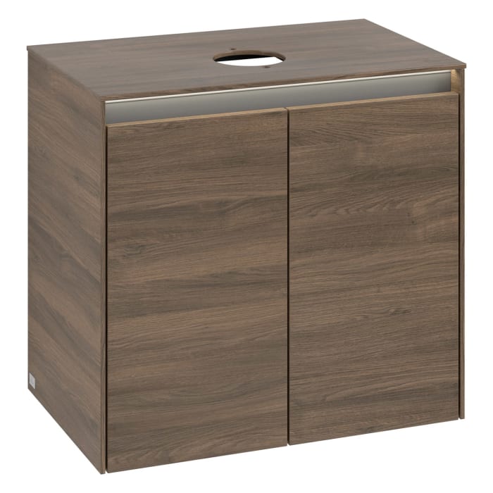 Villeroy & Boch Collaro Waschtischunterschrank 60 x 54,8 cm , mit LED-Beleuchtung, mit 2 Türen