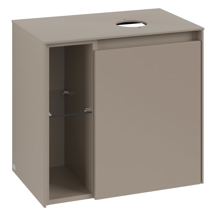 Villeroy & Boch Collaro Waschtischunterschrank 60 x 54,8 cm , mit LED-Beleuchtung, mit 1 Tür, Anschlag rechts