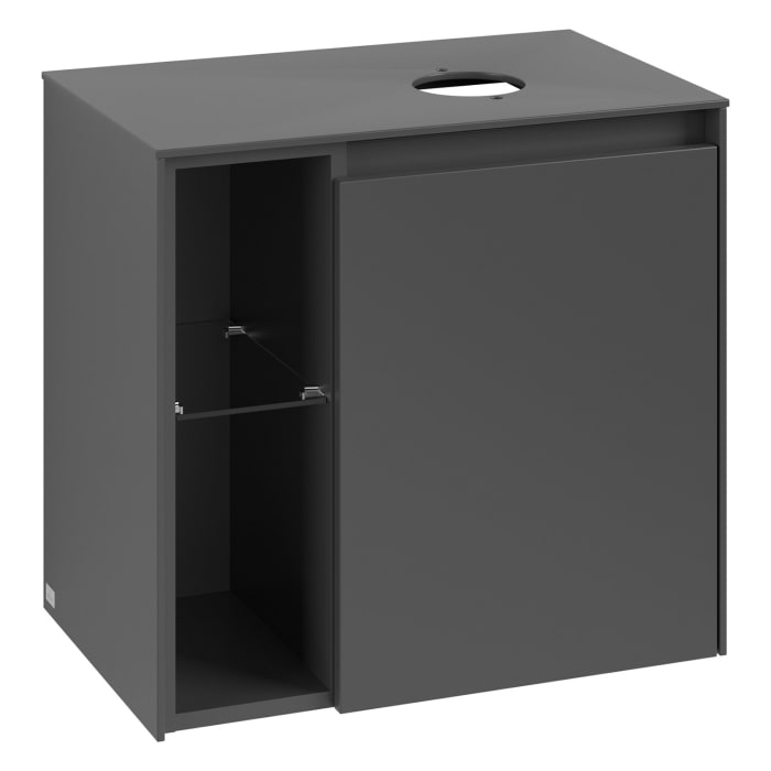 Villeroy & Boch Collaro Waschtischunterschrank 60 x 54,8 cm , mit LED-Beleuchtung, mit 1 Tür, Anschlag rechts