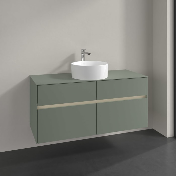 Villeroy & Boch Collaro Waschtischunterschrank 120 x 54,8 cm , mit LED-Beleuchtung, mit 4 Auszügen