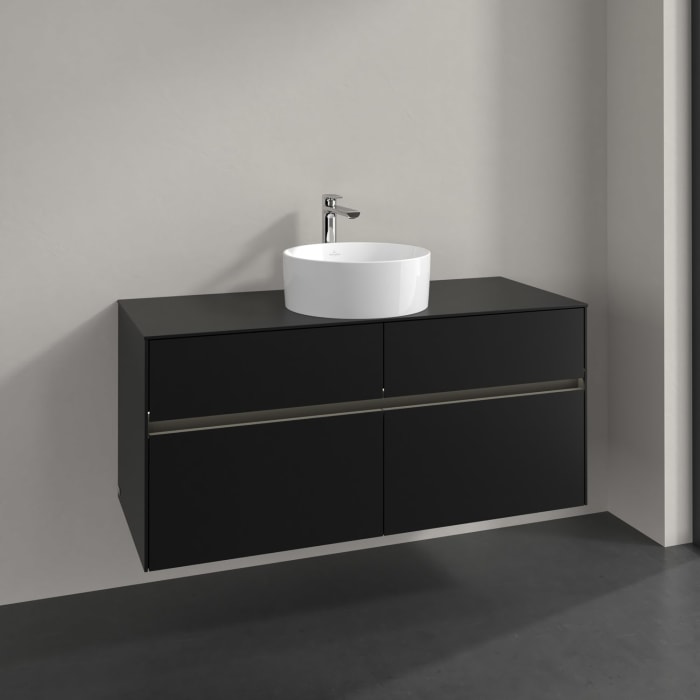 Villeroy & Boch Collaro Waschtischunterschrank 120 x 54,8 cm , mit LED-Beleuchtung, mit 4 Auszügen