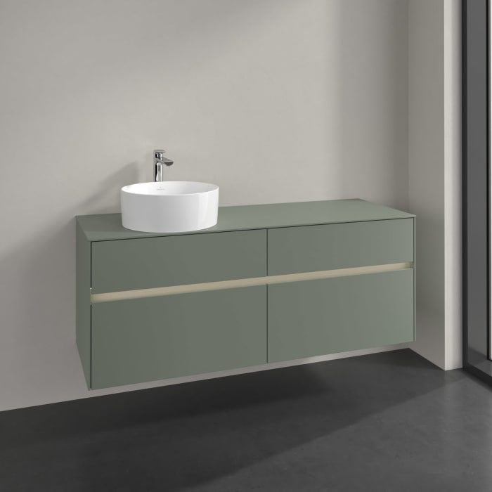 Villeroy & Boch Collaro Waschtischunterschrank 140 x 54,8 cm , mit LED-Beleuchtung, mit 4 Auszügen