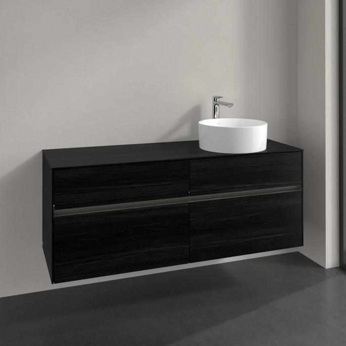 Villeroy & Boch Collaro Waschtischunterschrank 140 x 54,8 cm , mit LED-Beleuchtung, mit 4 Auszügen