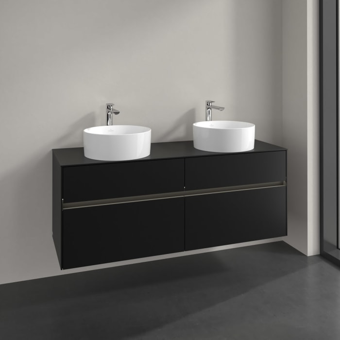 Villeroy & Boch Collaro Waschtischunterschrank 140 x 54,8 cm , mit LED-Beleuchtung, mit 4 Auszügen