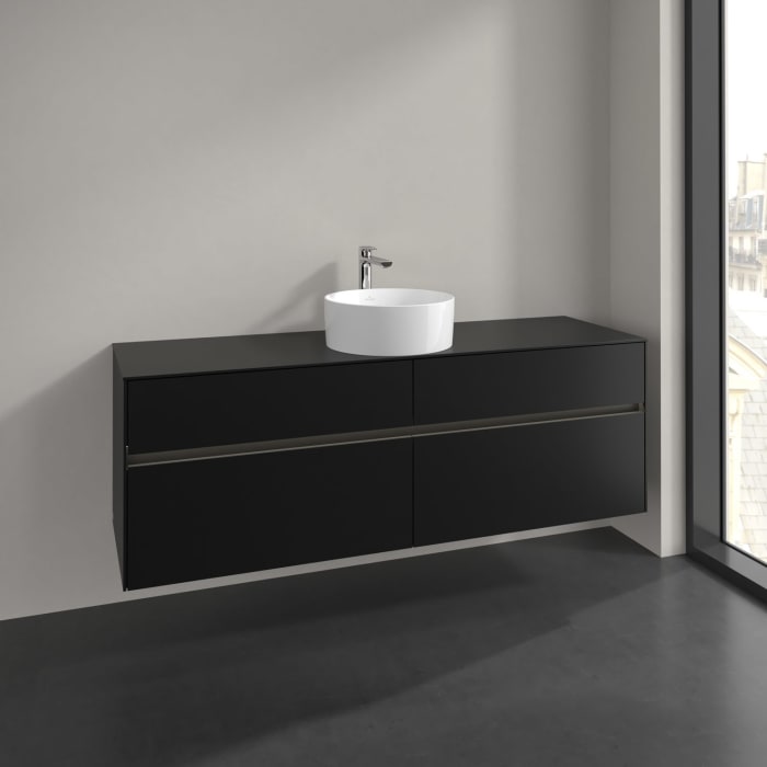 Villeroy & Boch Collaro Waschtischunterschrank 160 x 54,8 cm , mit LED-Beleuchtung, mit 4 Auszügen