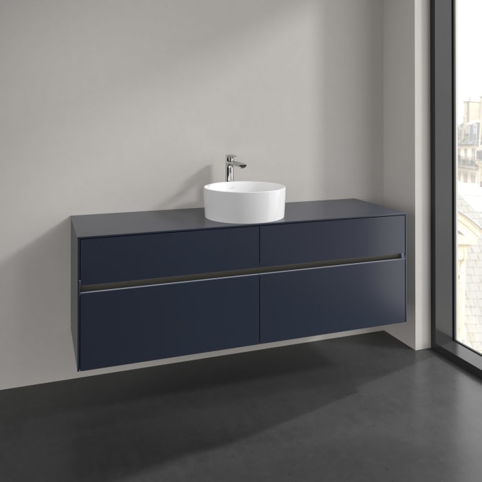 Villeroy & Boch Collaro Waschtischunterschrank 160 x 54,8 cm , mit LED-Beleuchtung, mit 4 Auszügen