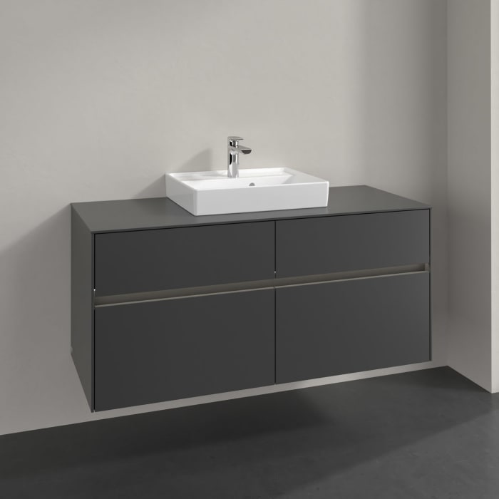 Villeroy & Boch Collaro Waschtischunterschrank 120 x 54,8 cm , mit LED-Beleuchtung, mit 4 Auszügen