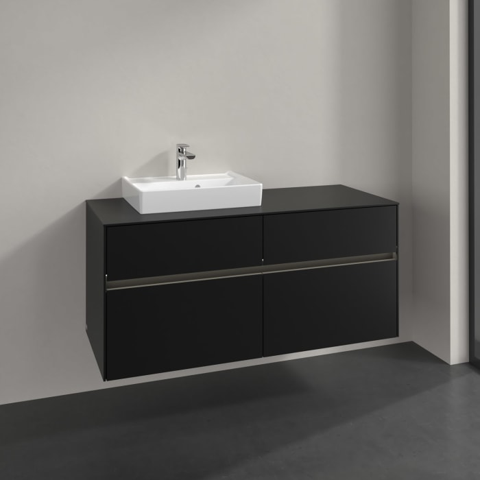 Villeroy & Boch Collaro Waschtischunterschrank 120 x 54,8 cm , mit LED-Beleuchtung, mit 4 Auszügen