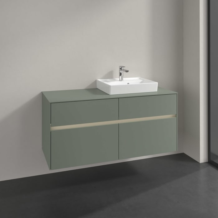 Villeroy & Boch Collaro Waschtischunterschrank 120 x 54,8 cm , mit LED-Beleuchtung, mit 4 Auszügen