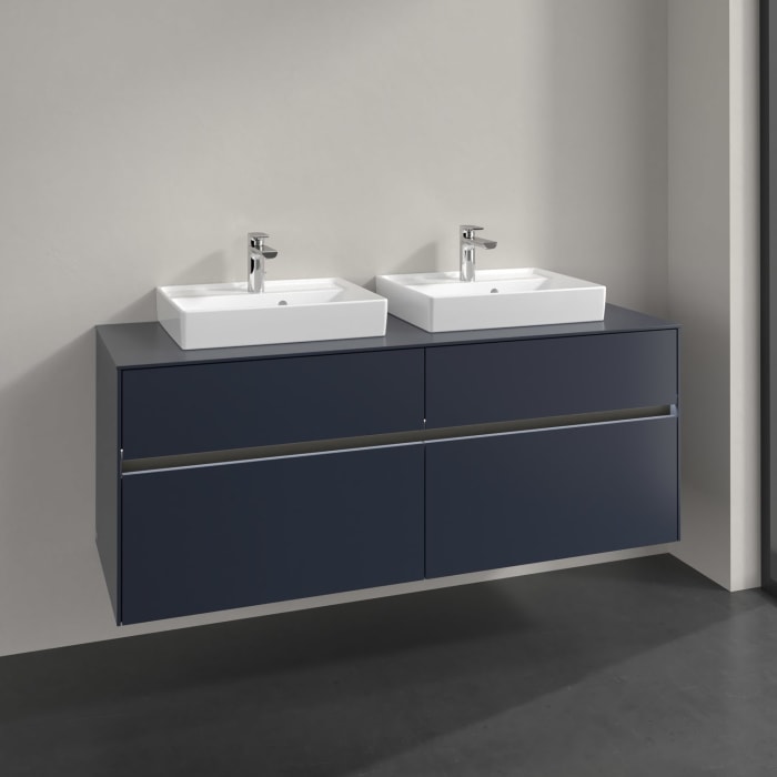 Villeroy & Boch Collaro Waschtischunterschrank 140 x 54,8 cm , mit LED-Beleuchtung, mit 4 Auszügen